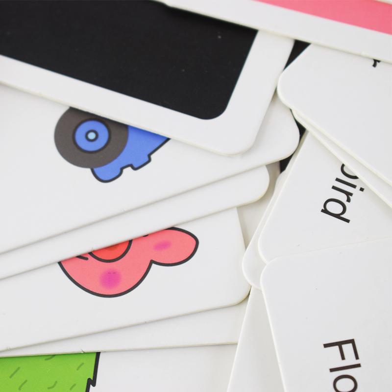 Children's Literacy Cognitive Card Iron Box Early Education Animal Fruit Transportation Matching Card Puzzle Educational Toys
