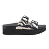 Womens/Ladies Esti Plus Animal Print Sandals