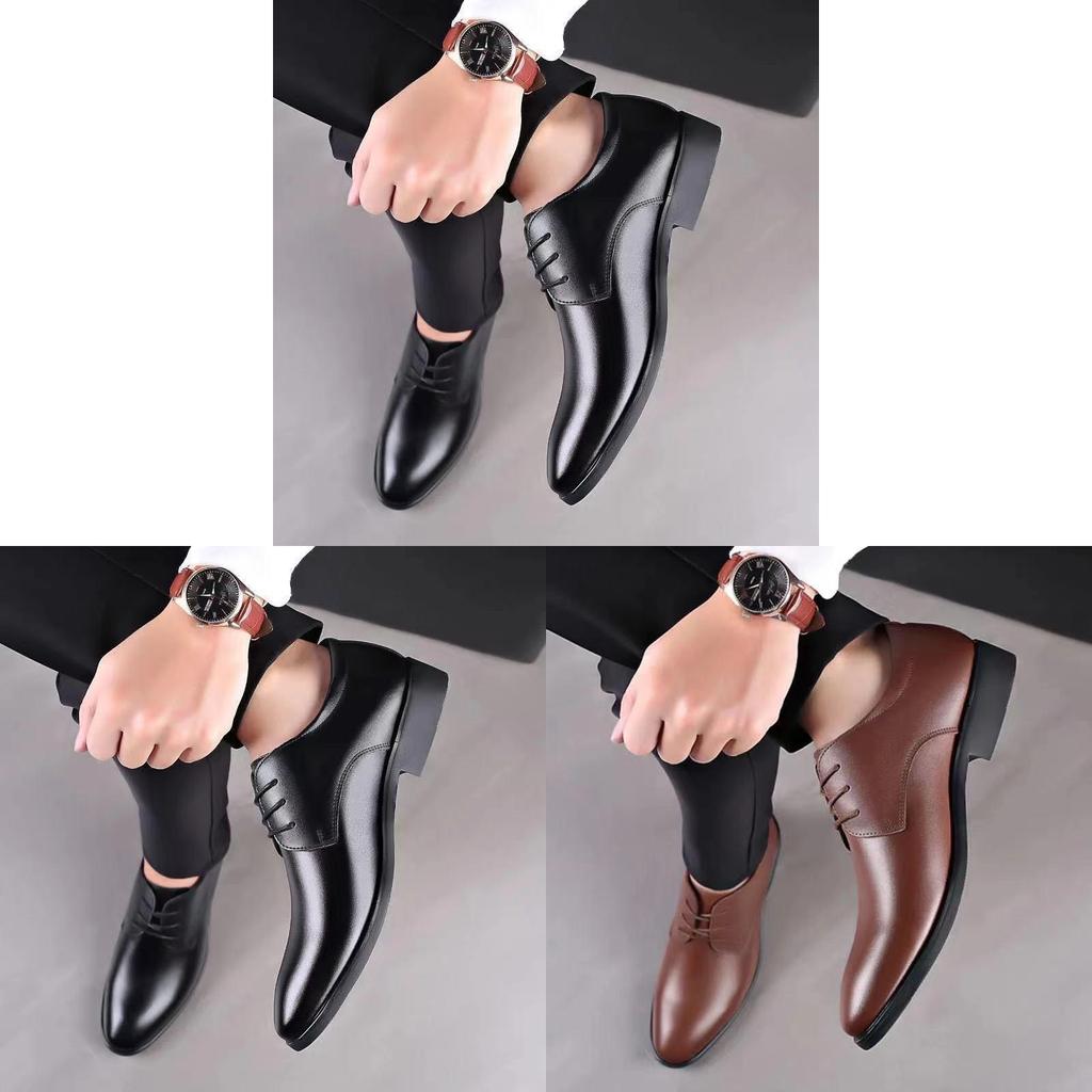 Leather Loafer Shoes For Men Business Casual With Breathable Leather Upper For Office Wear