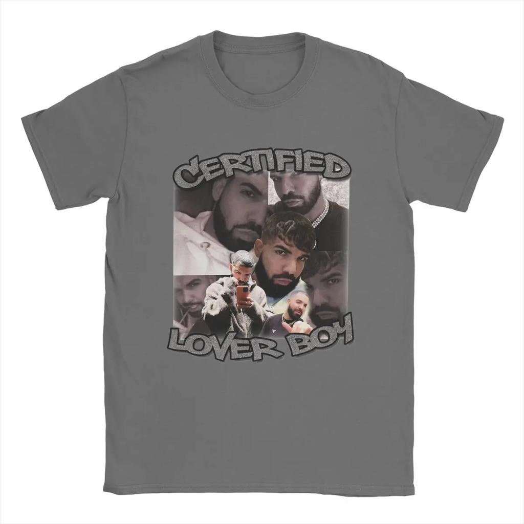 BBL Drakes T Shirts for Men Pure Cotton Vintage T-Shirts O Neck Tee Shirt Short Sleeve Clothes Gift