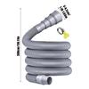 Foldable RV Caravan Sewer Pipe Kit 3 4 5m with Adapter Clamp Camper Trailer Waste Hose Leakproof Drainage for Camping Road Trip