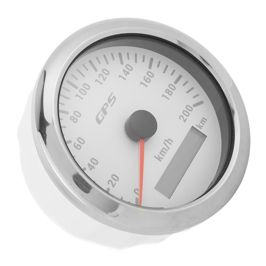 3,3 Zoll GPS-Tachometer 0?200 km/h Geschwindigkeitsmesser mit Hintergrundbeleuchtung IP67 Wasserdicht für Auto Marine Boot