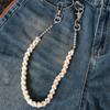 Einfache Runde Perlen Hosenkette Taillenkette Knochen Jeans Anhänger