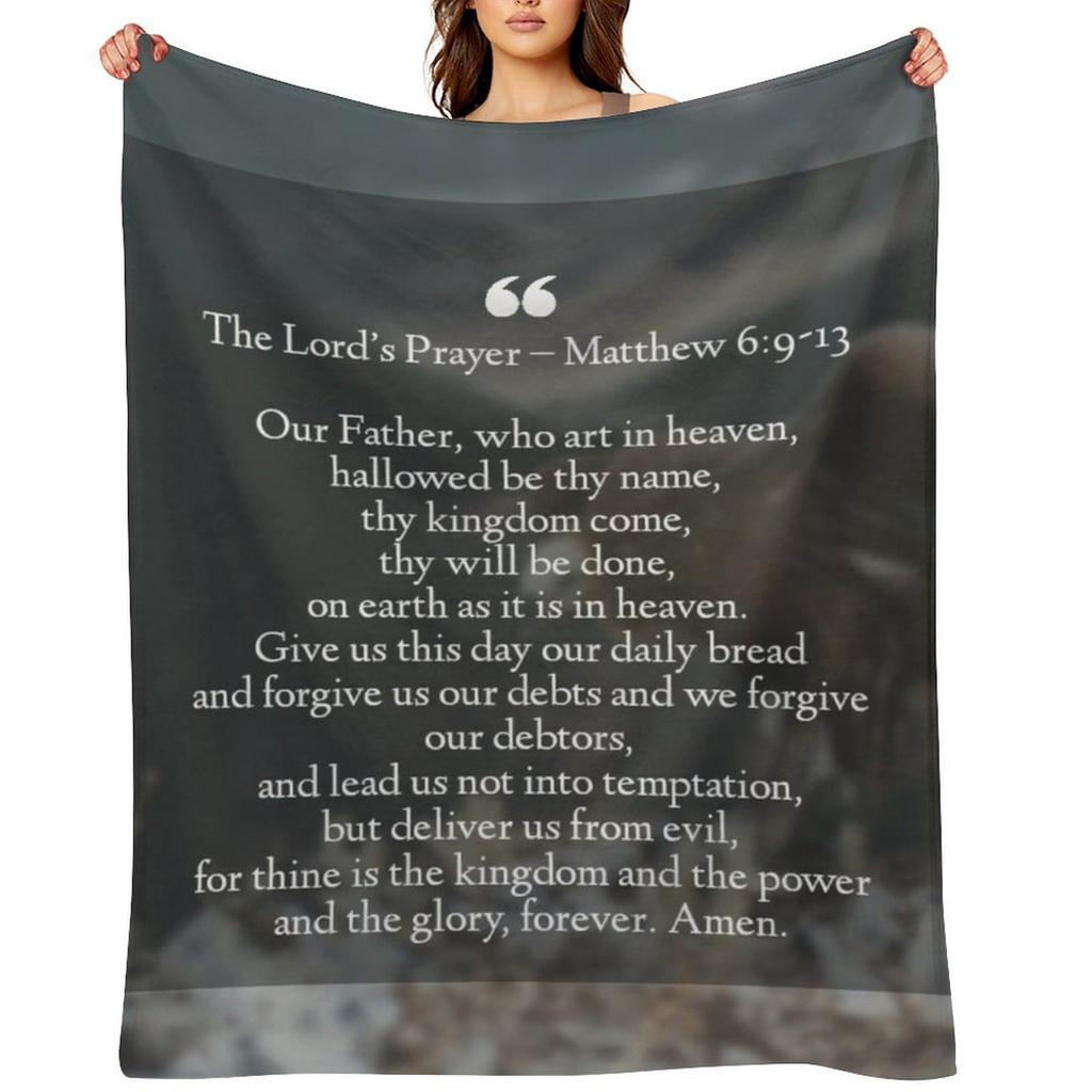 Prayer Throw Blanket Bed Fashionable Loose Decorative Throw Hair Blankets