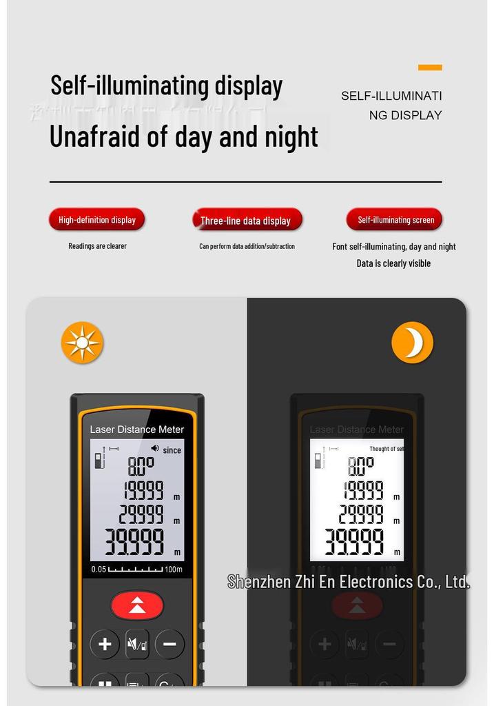 High-Precision Handheld Infrared Laser Rangefinder for Outdoor Use