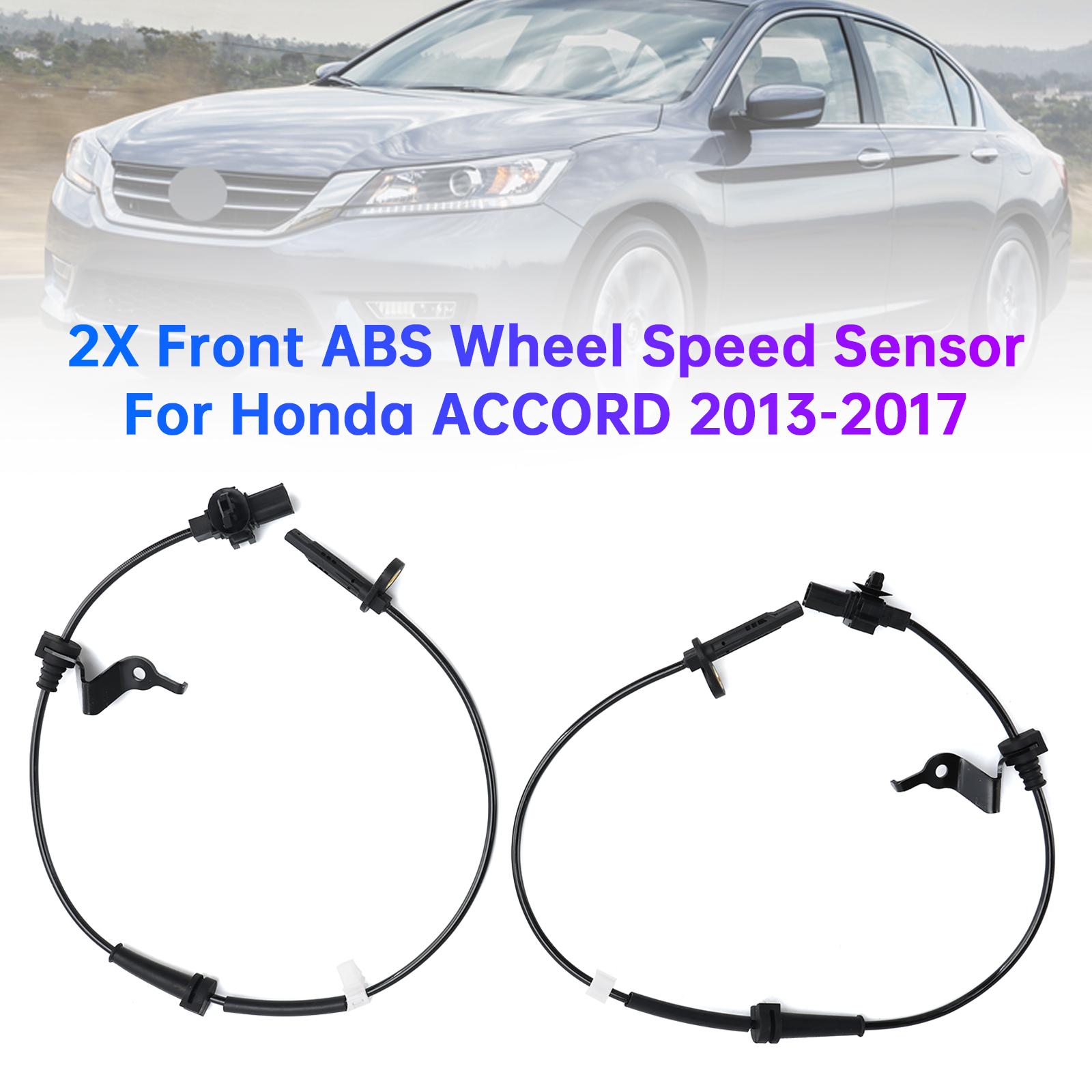 2X Front ABS Wheel Speed Sensor For Honda Accord 2013-2017