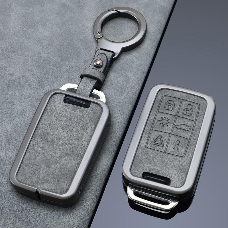 Metal Key Cover for Volvo XC60, XC90, S60, S80L, V60 - Full Shell Protection for Men