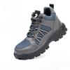 Fashion Work Safety Shoes For Men Lightweight Protective Work Sneakers Lightweight Men Shoes Breathable Shoes Anti-Puncture Work Boots