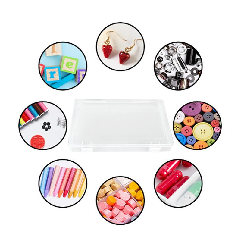 1Pc Dustproof Nail Art Storage Box Wearable Nail Patch Display Board Box Transparent Plastic Makeup Organizer