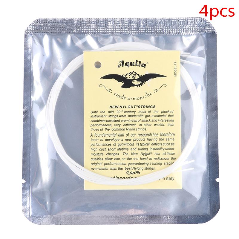 

4 шт. набор струн для укулеле, цветные нейлоновые струны для укулеле 21/23/26 дюймов