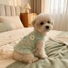 Flying Sleeves Dog Cool Dress Breathable Mesh Pet Floral Skirt Summer Pet Clothes  Spring Season