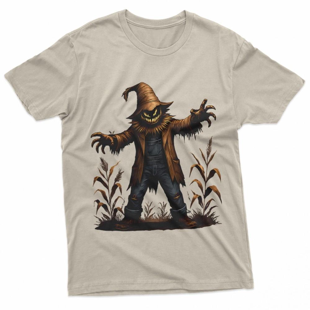 Creepy Scarecrow Haunted Halloween Horror Art TShirt Unisex T-Shirt S