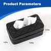 Car Tissue Holder, Standard Tissue Holder for Car Pu Leather Car Napkin Holder, Car Backseat Extra Large Tissue Organization Fit for 120-230 Tissues
