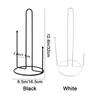2 Pcs Black/White Paper Towel Rack One-handed Tear Vertical Napkin Holder Tissue Stand  Dining Table