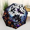 1pc Bat Witch Pumpkin Halloween Automatic Opening and Closing Umbrella - Lightweight 3-Fold Design, Suitable for Fans, Travel, Daily Use - O