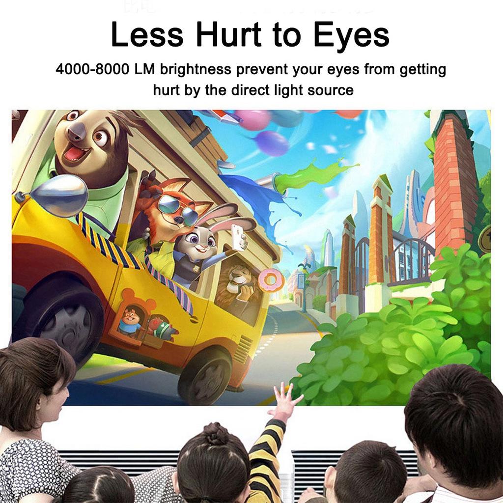 USB Mini Projector Full HD Portable 1920P HD LED Projector Multimedia Home Theater AV VGA HDMI TV For Home Cinema