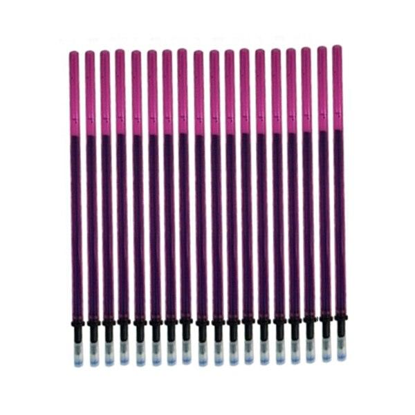 

20 шт./лот 0,5 мм набір стрижнів, що стираються, ручка, що миється, синя/чорна/червона/помаранчева чарівна гелева ручка для шкільного канцелярського приладдя Інструменти 20PCS рожевий