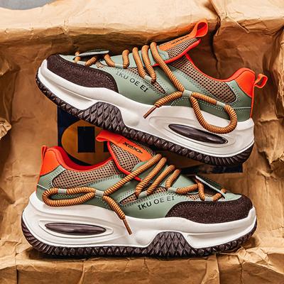 Men's Casual Sneakers Non-Slip Lace-Up Walking Shoes Breathable Lightweight Tennis Shoes Comfortable Outdoor Sports Running Work Sneakers for Men