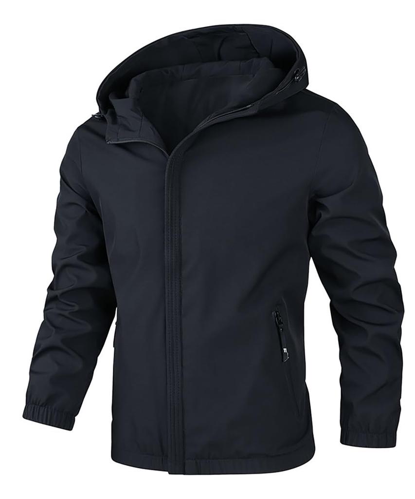 JausQarq Mountain Parka Windbreaker Outdoor Perfect for and Casual and Winter Size Men's Jacket, Jacket, Water-Repellent, Cold-Weight, Windproof,