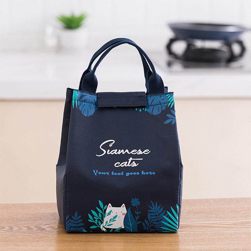 Cute Lunch Box Thermal Bags Portable Insulated Cooler Food Carrier Large Capacity Handbags for Women Picnic Bento Bag Container