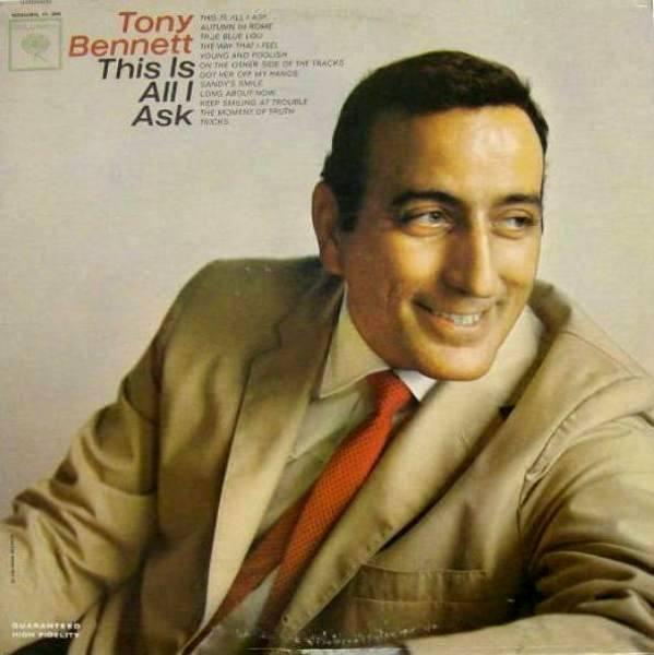 

LP Record TONY BENNETT - This Is All I Ask BPG62205 CBS 1965 UK Jazz Used