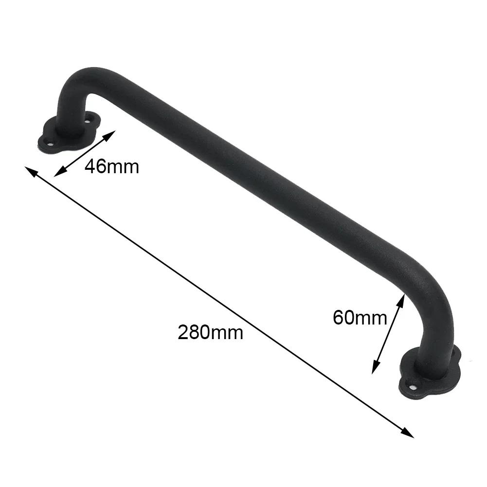 Sliding Barn Door Handle Pull Cabinet Flush Wood Door Handle Matte Black Carbon Steel Interior Door Pull Furniture Hardware