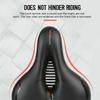 Mountain Bike Shock-absorbing Seat Cushion Big Ass Widening Comfortable Soft Saddle Bicycle Accessories with Warning Light