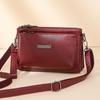 Texture Shoulder Bag Women In 2026 New Fashionable Multi Compartment Women's Zero Wallet Soft Leather Handle Crossbody Small Bag