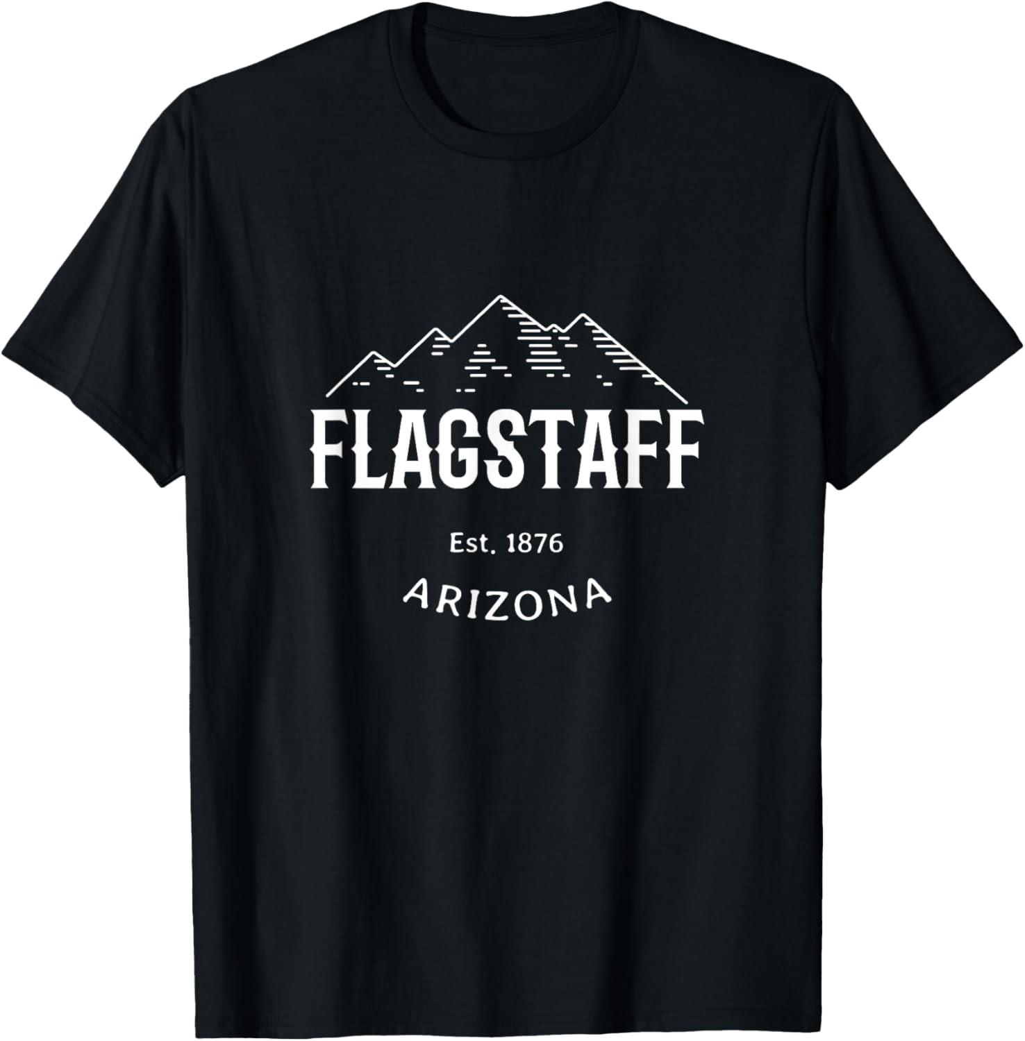 Retro Cool Flagstaff Arizona Mountains Vintage Novelty Art T-Shirt S разноцветный