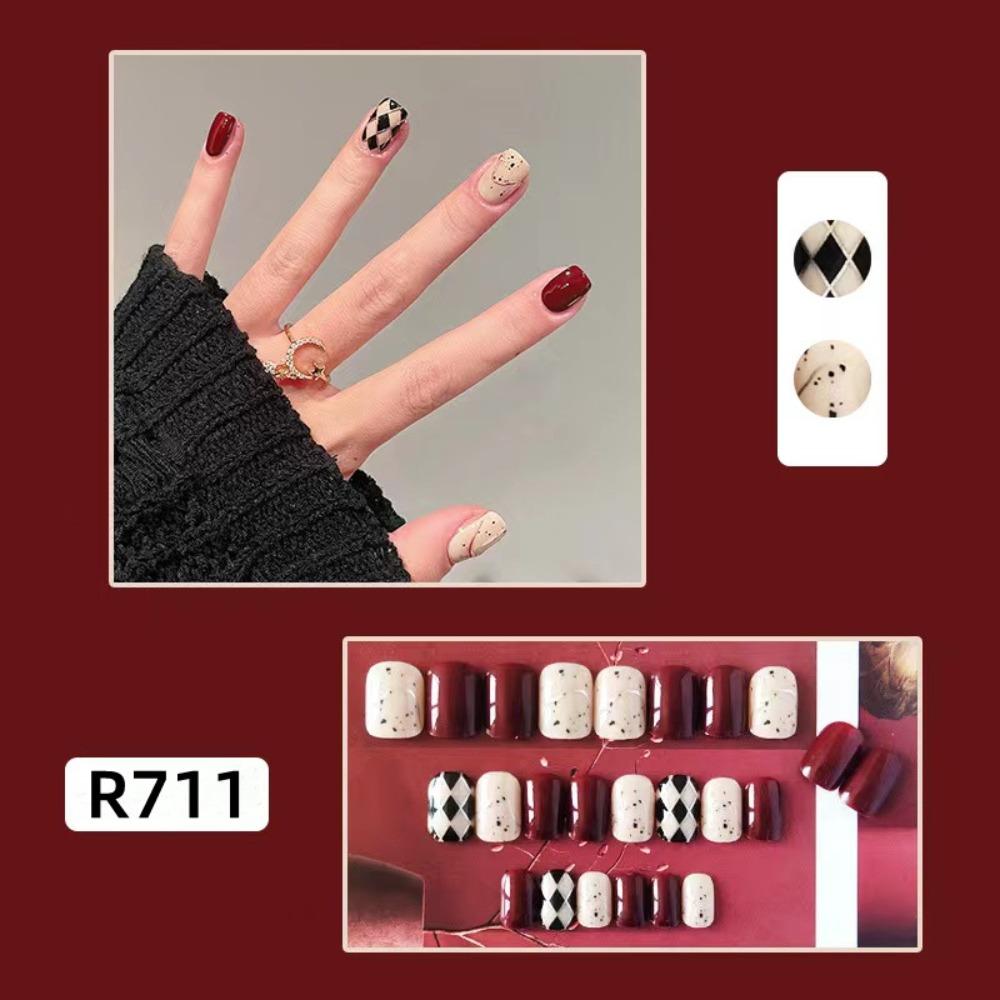 Frühling und Sommer Wind Tragen Nagel Reiner Wunsch Nagelpflaster Aufhellend Abnehmbares Nagelstück Langes und kurzes Nagelstück Fertigprodukt