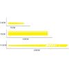 Racing Stripes Car Stickers Sport Stripes DIY Styling Decorated Door Hood Mirrors Vinyl Sticker Accessories For Car Trucks SUV(5PCS) (Yellow)