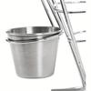 French Fries Stand with Sauce Set Rust Proof Metal Chip Cup Holder Fried Chicken Display Rack Basket Party Kitchen Supply