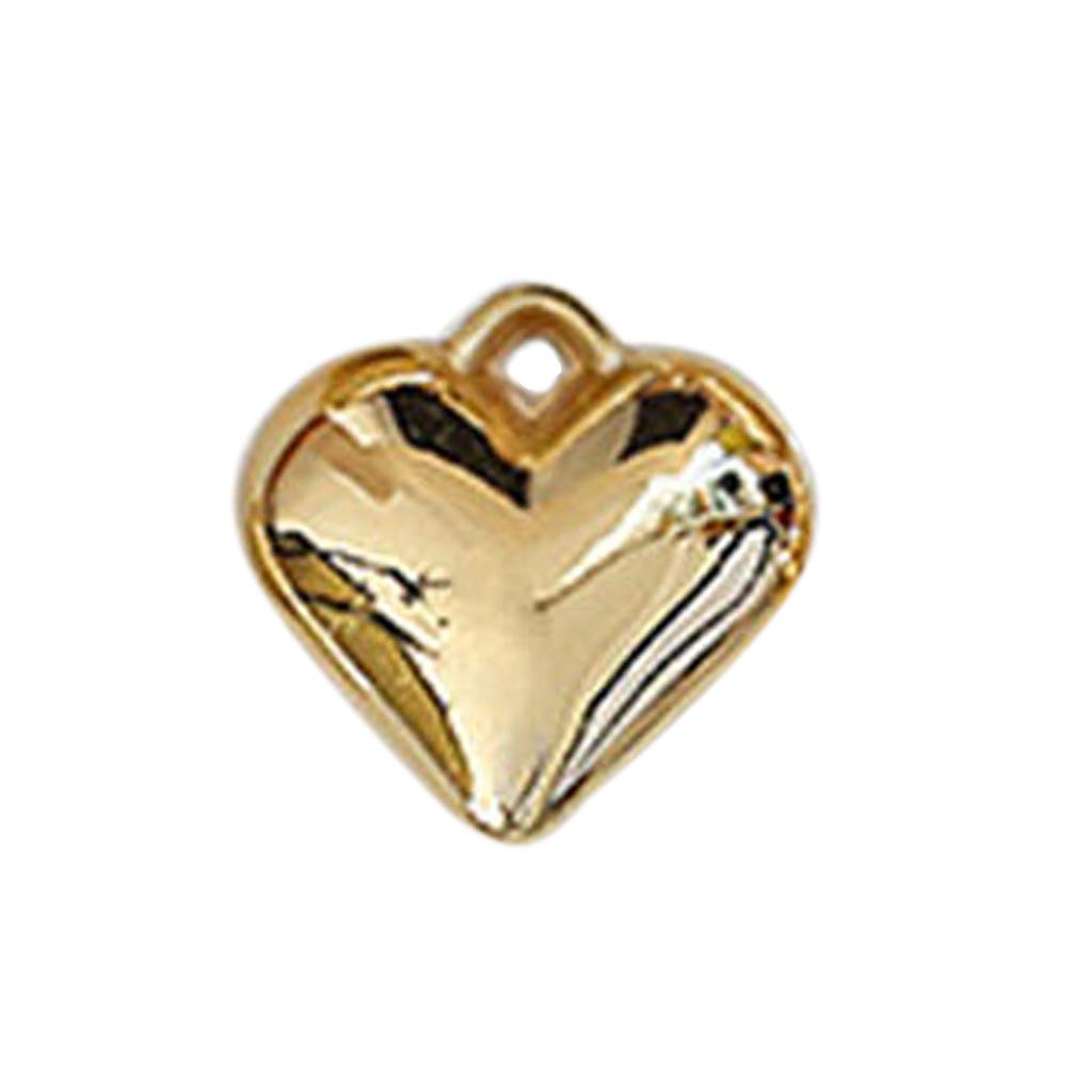 Solid-Ball Pendant 3D Puffy Heart Pendant Charms,DIY-Jewelry Making Supplies