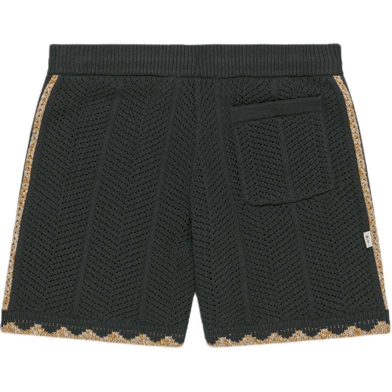 adidas Originals X CLOT Collaboration Gender Neutral Crochet Shorts By Edison Chen Unisex Shorts Carbon-Black JP1600