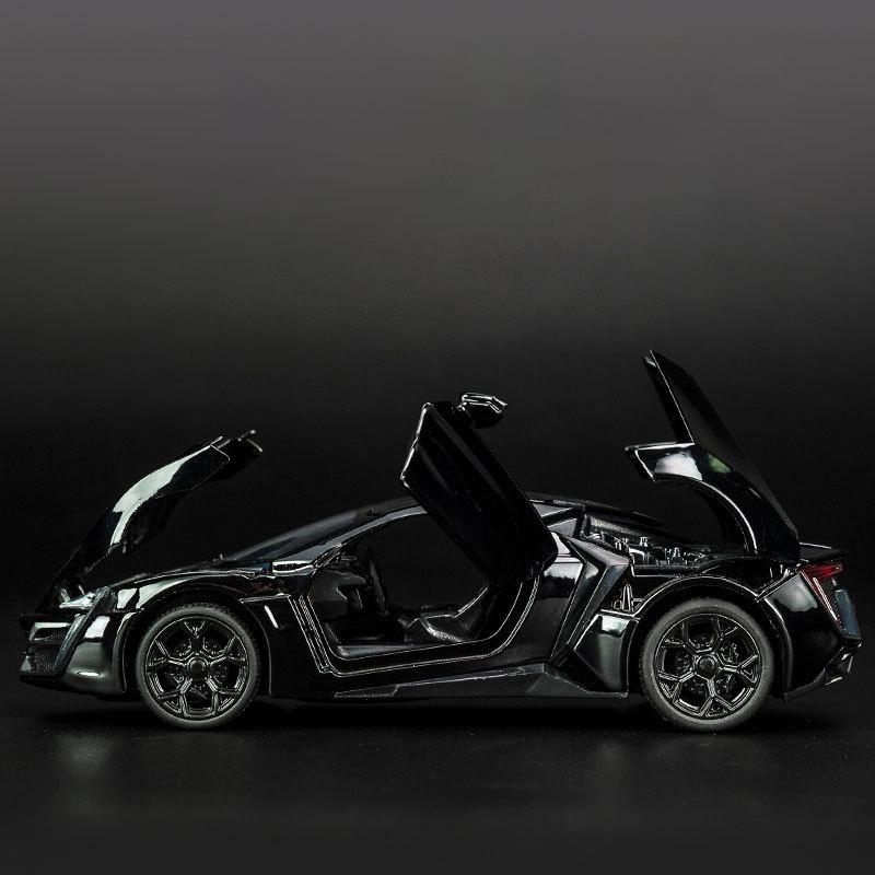 1/32 Scale Simulated Alloy Laiken Dubai Sports Car Model Car, with Sound and Light Children's Toys, Boys' Holiday Gift Ornaments