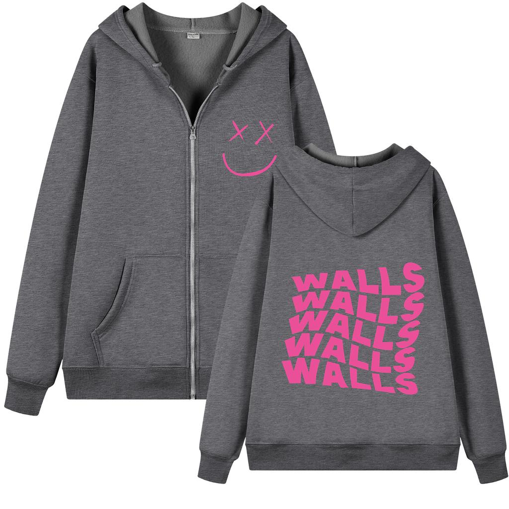 Walls Fashion Unisex and Women New Pattern Brand Printed Comfortable Neutral Street Hip-hop Sports Sales High-qualityzipper Sweater