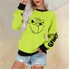 Women's Casual Fashion Print Long Sleeve O-Neck Pullover Top Blouse