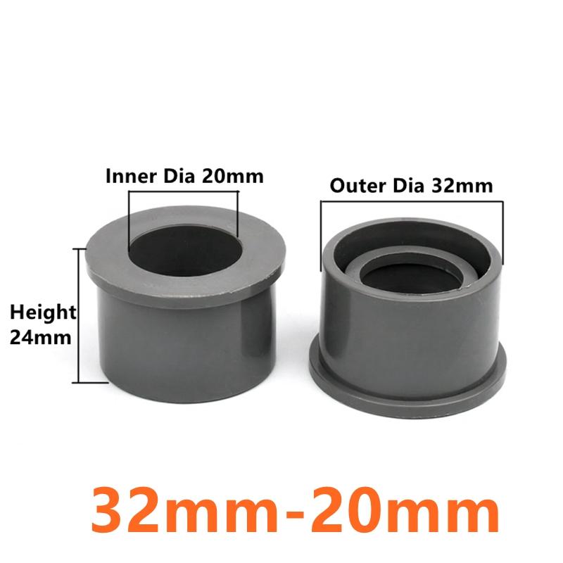 25~63mm To 20/25/32/40/50mm PVC Reducing Pipe Connectors Garden Irrigation Joint Water Supply Pipe Adapter Aquarium Pipe Bushing