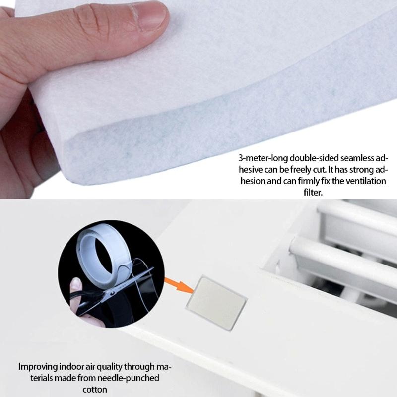 Easyly Install Vent Cover Filter For Heating Vent And AC Grilles Prevents Debris Includes Tape For DIY Projects