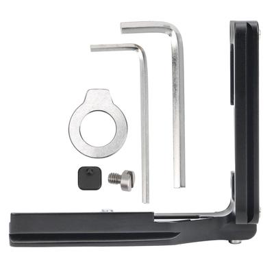 Placa de liberación rápida CNC de aleación de aluminio Soporte de cámara en forma de L con empuñadura compatible con Canon EOS R5