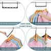 AMKUFO 6-Pack Closet Organizer, Magic Clothes Hanger, Space-Saving Closet Closer Organizer, Multipurpose Hanger Organizer, Dorm Room Essentials