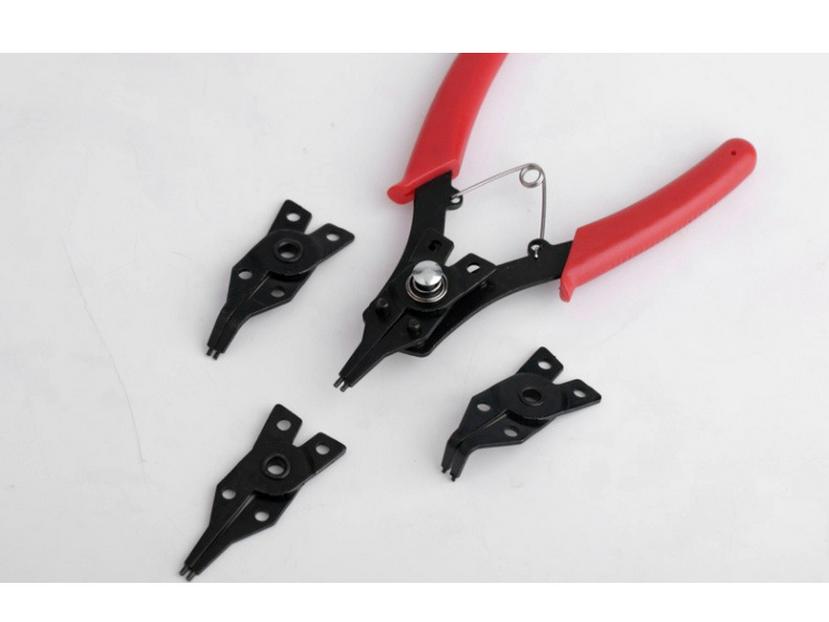 Large Size Multifunctional Four-in-One Circlip & Snap Ring Pliers Set for Internal/External Use