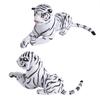 Artificial Tiger Plush Animal Realistic Big Cat White Soft Stuffed Toy Pillow