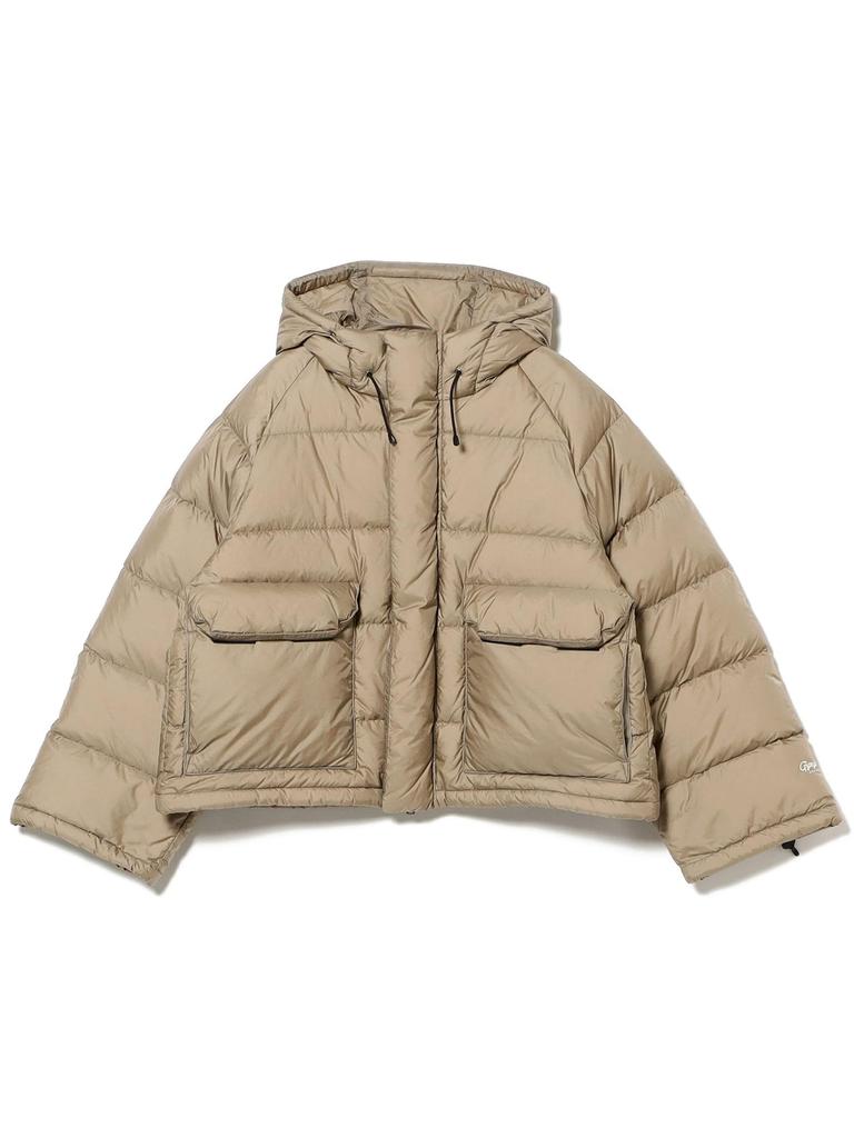 Ray Beams Gymphlex Hooded Down Jacket, Women's, Light Beige, Size 14, Web Exclusive