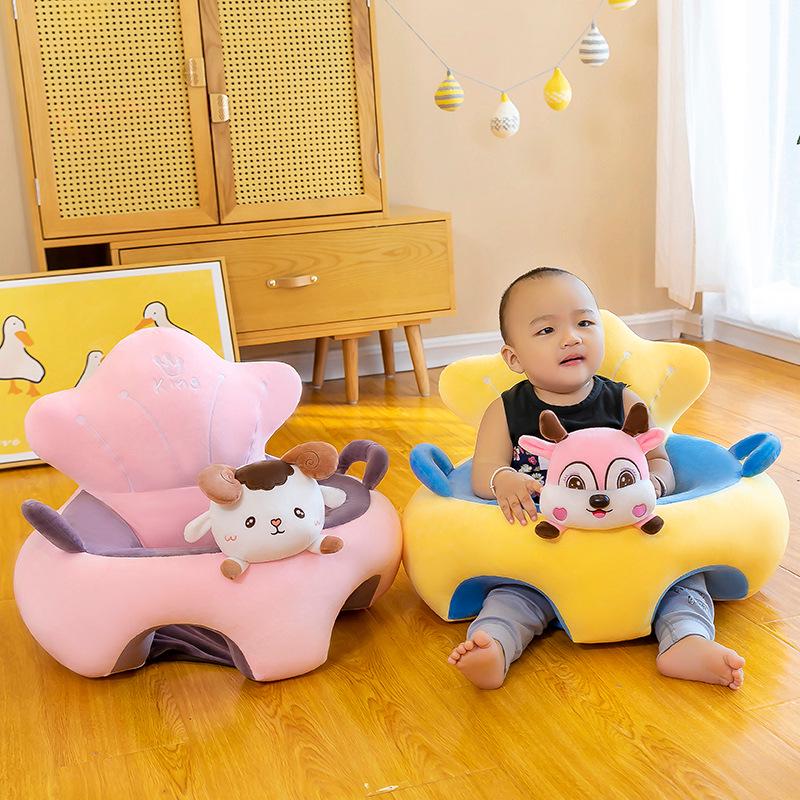 Adorable Animal-Shaped Infant Training Chair & Plush Sofa