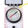 1 Pcs Outdoor Camping Portable Compass Mirror Multifunctional Scale North Compass with Magnetic Deviation Adjustment Function