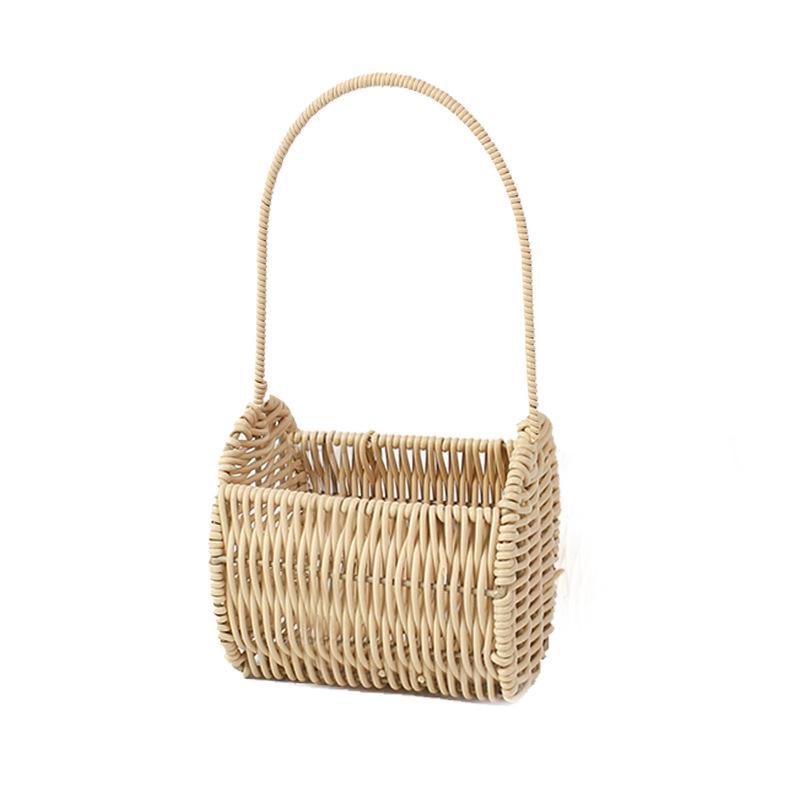 Creative Handwoven Flower Basket - Floral Arrangement DIY Kit for Home Decoration