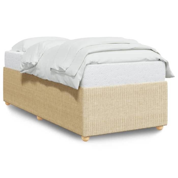 VidaXL Bed Frames Without Mattress Cream 90x190 Cm Fabric 3284905