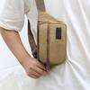 Waist Bag Large Capacity Water Repellent Adjustable Anti-Scratch Canvas Casual Large Phone Belt