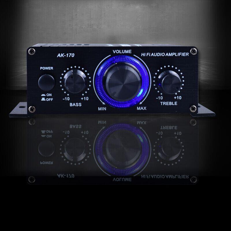 20W+20W Hi-Fi Digital Stereo Amplifier: Compact Design, Dual Channel 20W Output, Low Distortion, Aluminum Alloy Body for Cars & Homes